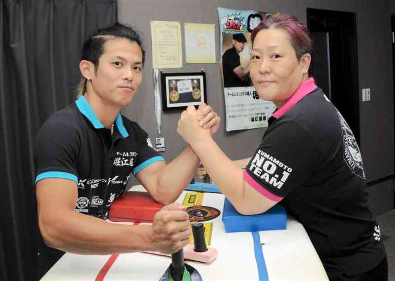 アームレスリング世界大会で「金」 女子マスターズ部門 熊本市の添田