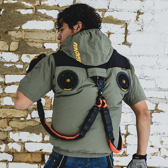 バートルエアークラフト半袖AC2086ファンバッテリーセット