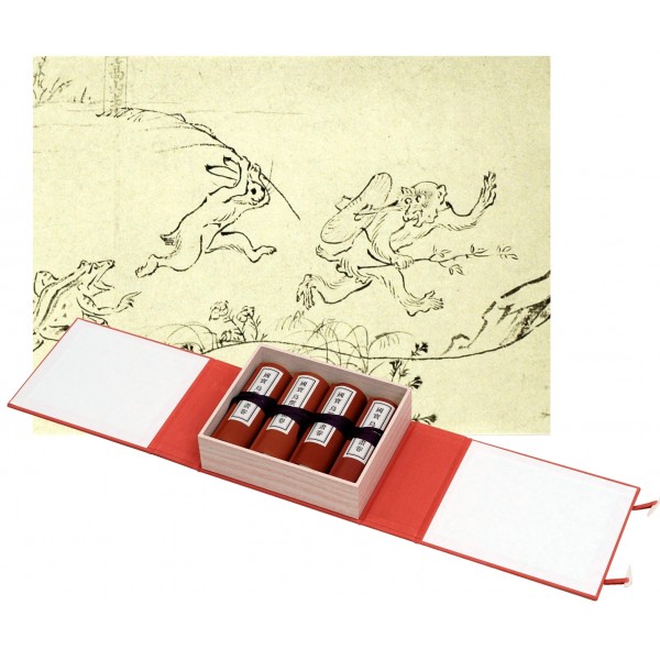 縮小絵巻物 〈国宝 鳥獣人物戯画〉 四巻セット | 高山寺公式ショップ