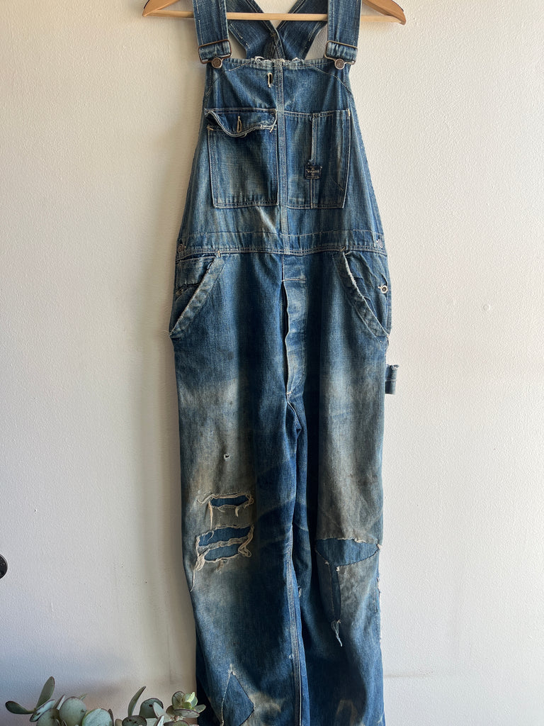 Vintage 1930's Montgomery Ward “Pioneer” Denim Overalls – La
