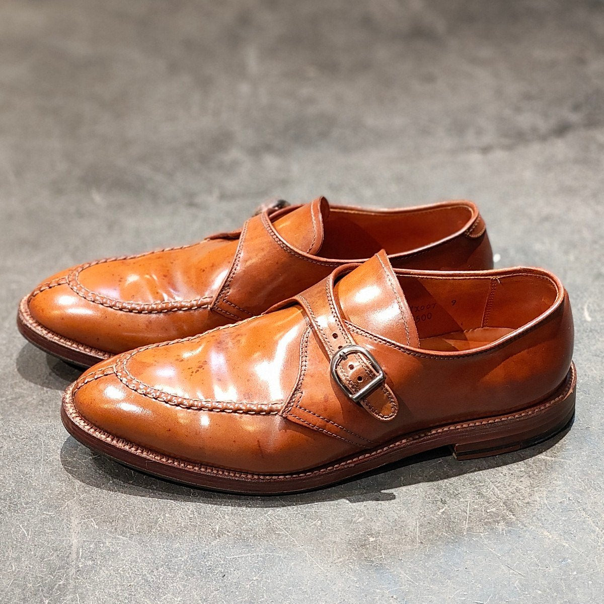 希少 【ALDEN】オールデン レザーソウル別注 1124 NST シングルモンク