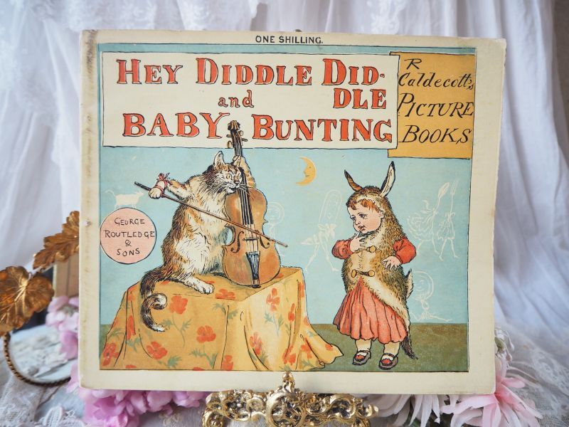 イギリスの古い絵本「HEY DIDDLE DIDDLE and BABY BUNTING」 papier