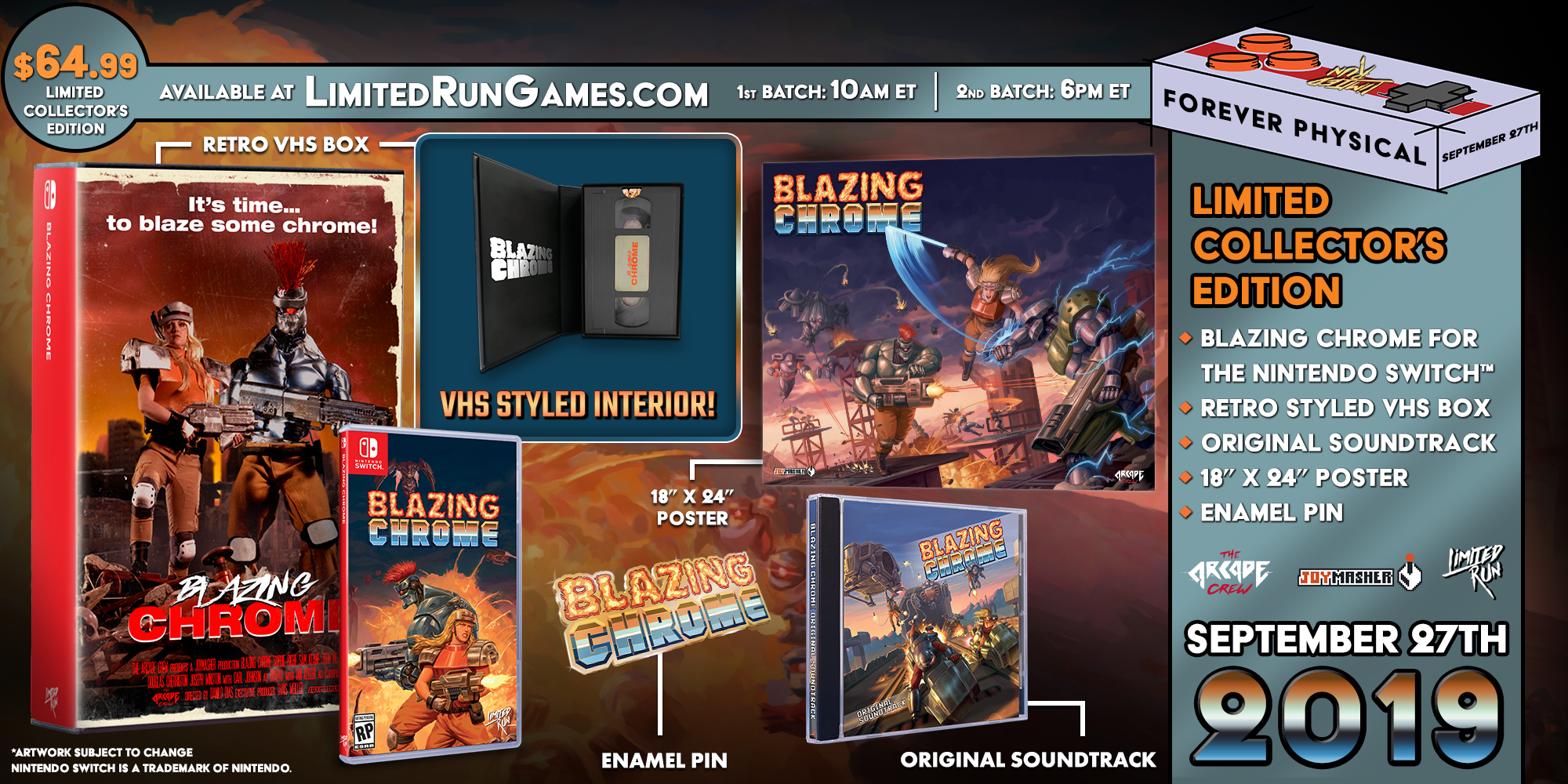 Switch Limited Run #48: Blazing Chrome VHS Edition – Limited Run Games