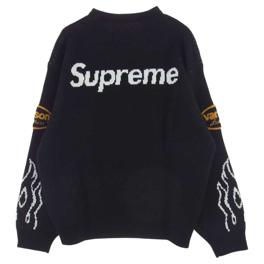 Supreme シュプリーム 22SS Vanson Leathers Sweater バンソン レザー