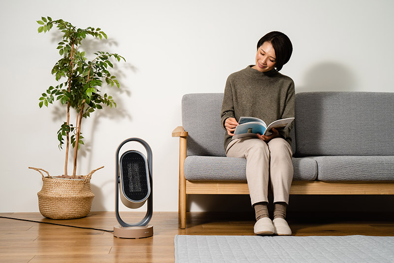 3Dセラミックヒーター &ファン リモコン付 MO-WA005 | plusmore