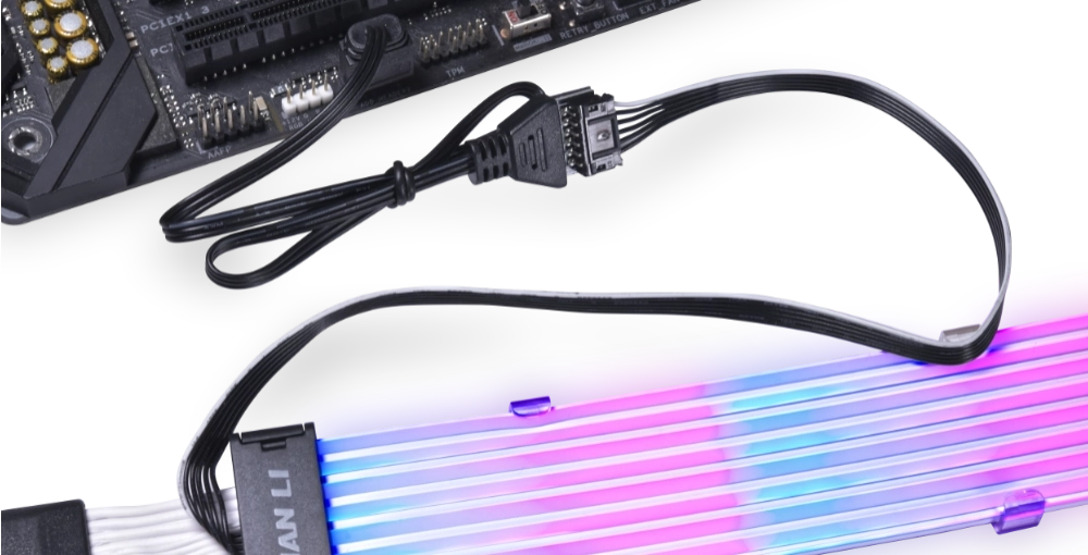 Lian Li Strimer Plus V2 24 Pin Addressable RGB Power Extension