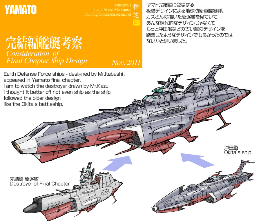 完結編艦艇デザインについて About Final Chapter Ship Design