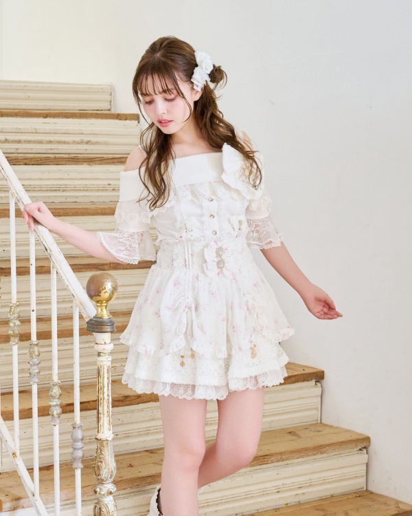 ドローストリング小花シフォンスカパン ｜ LIZ LISA（リズリサ）公式