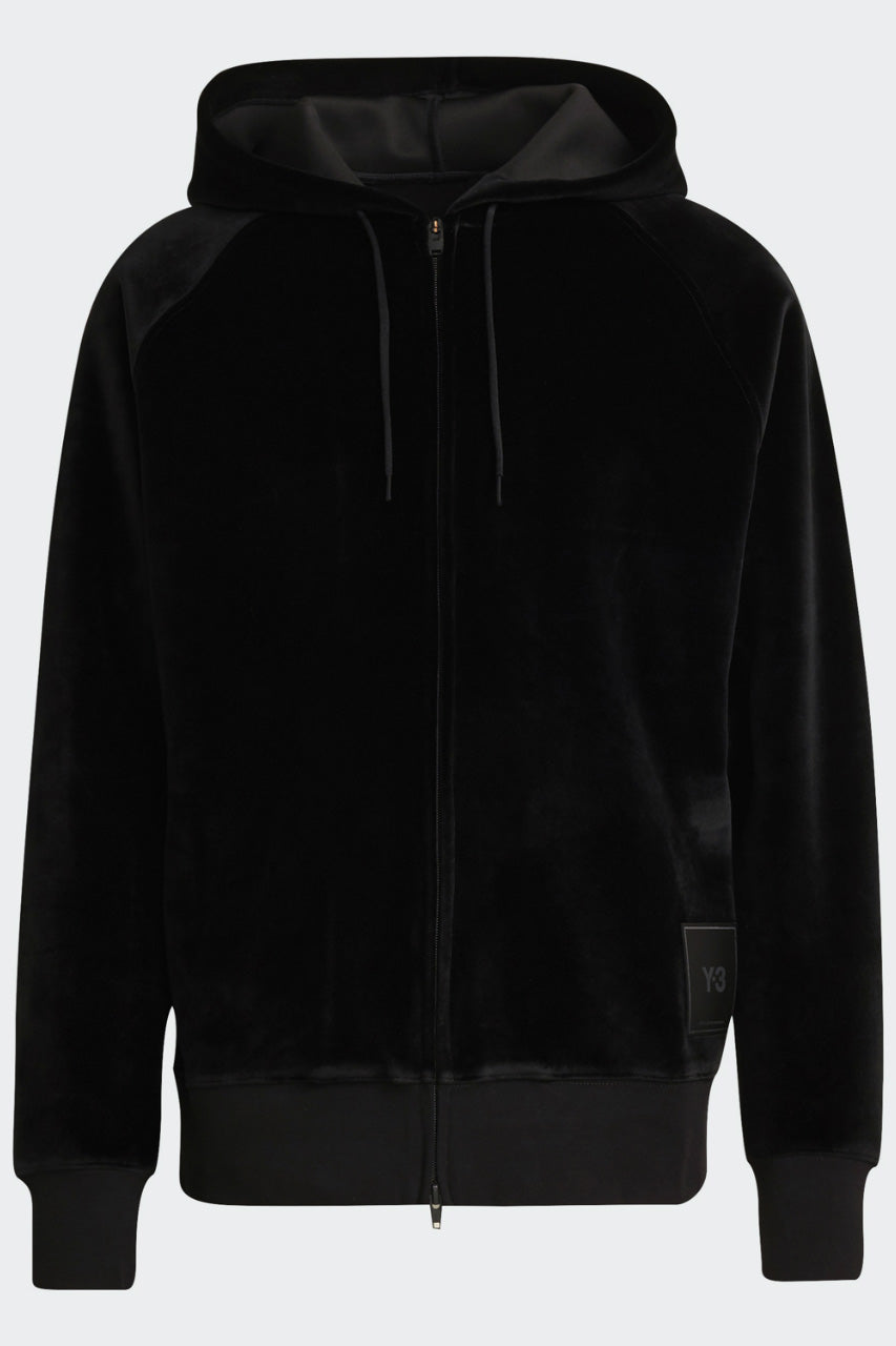 Y-3 Yohji Yamamoto FULL ZIP SQUARE HOODIE PARKA / VELVET SPACER