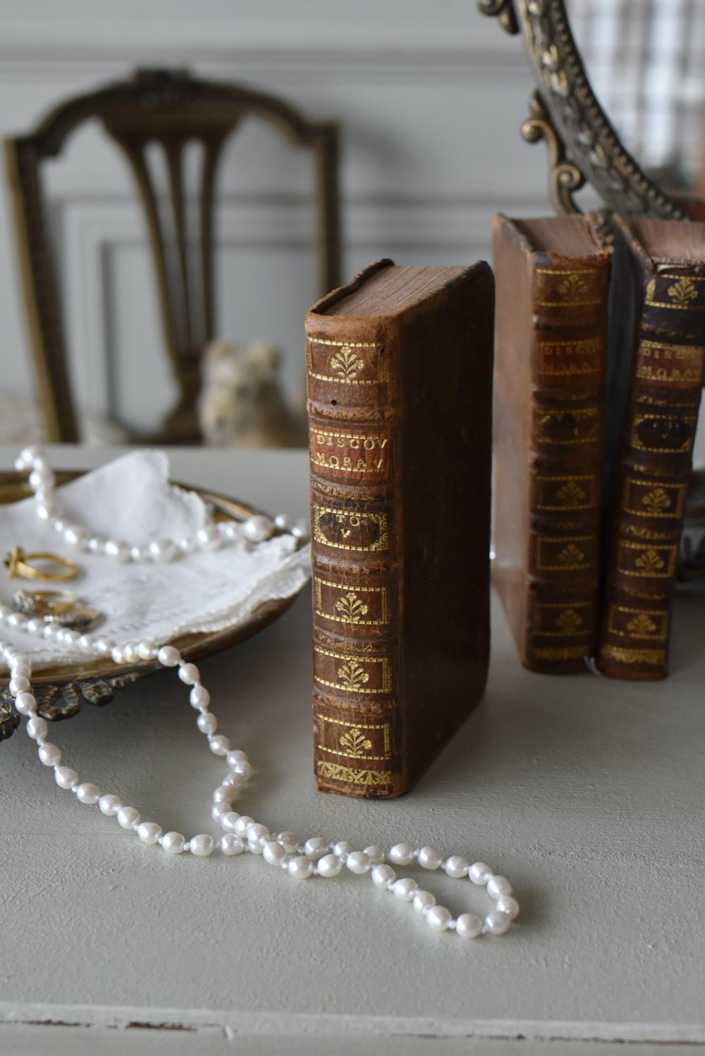 アンティークブック.46 古書 アンティーク本 フランスディスプレイ