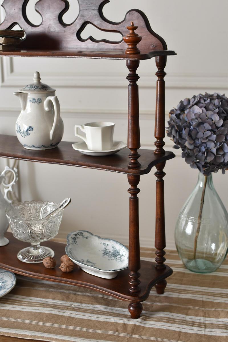 フランスアンティーク家具 アンティーク3段シェルフ.10 フレンチシェルフ