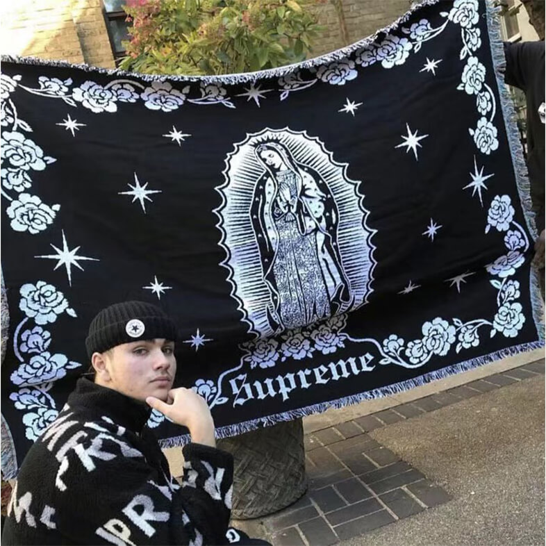 Supreme Virgin Mary Blanket,American throw blankets