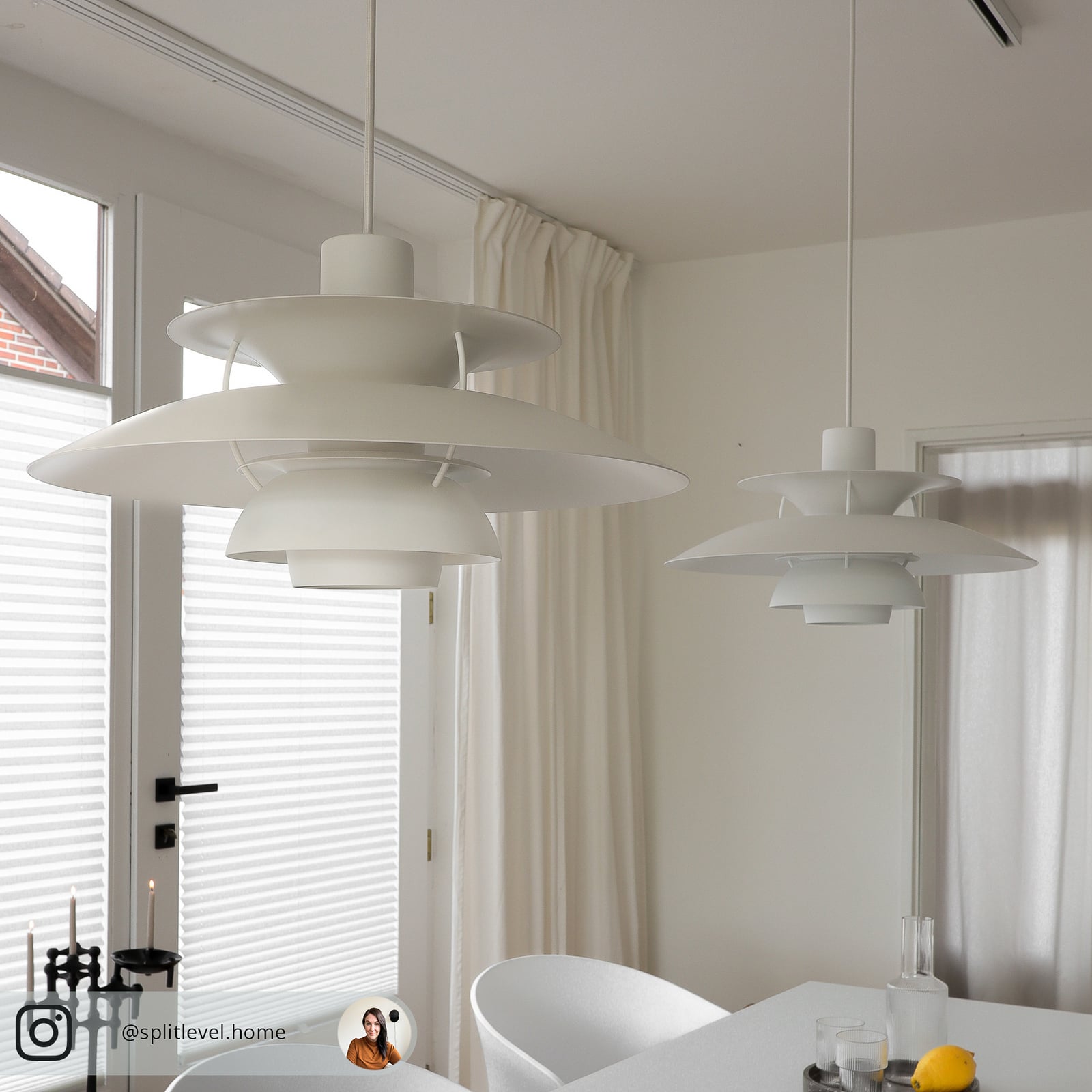 Louis Poulsen PH 5 hanging light, monochrome white | Lights.co.uk