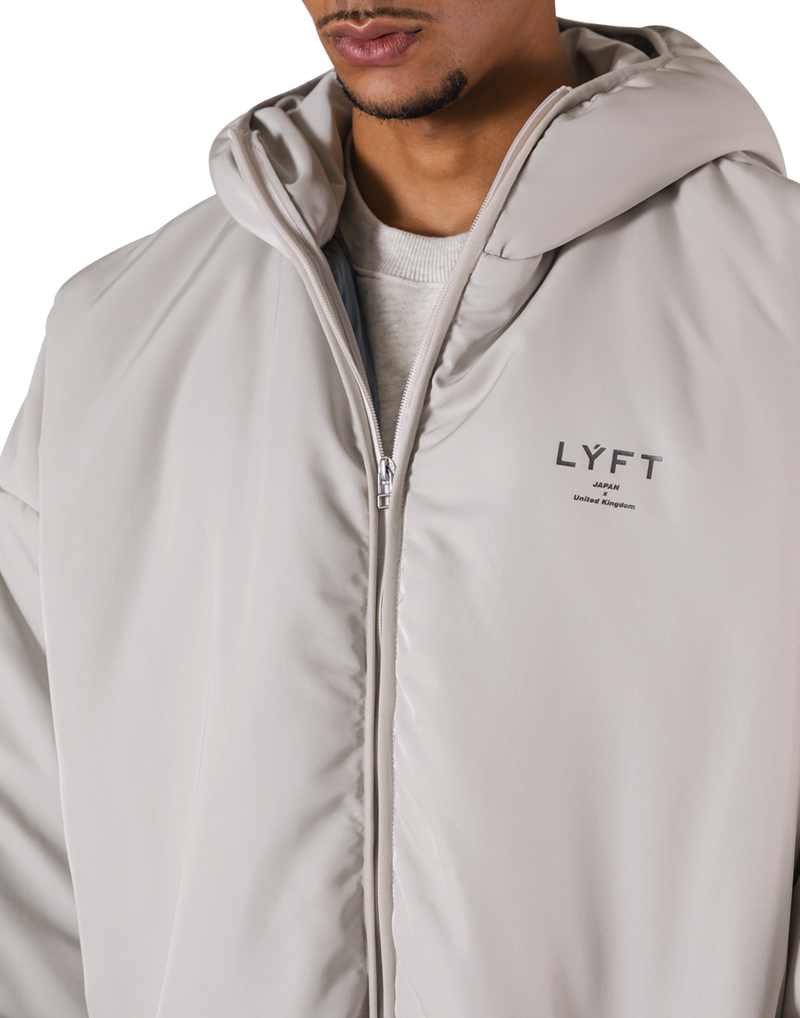 Oversize Hooded Puffer Jacket - Ivory – LÝFT
