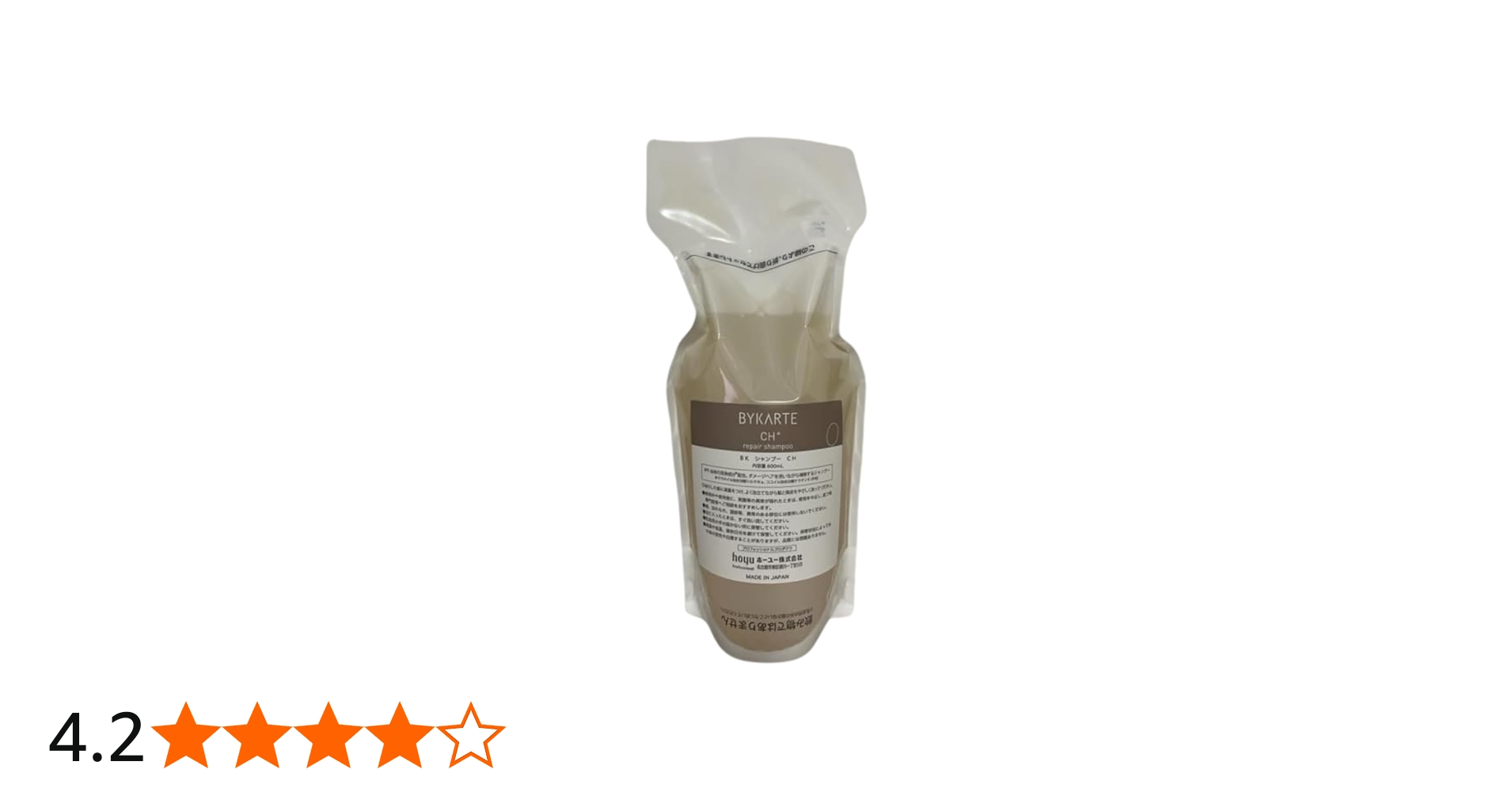 Amazon | ホーユー BAYKARTE バイカルテ リペア シャンプー CH+ 600ml