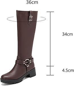 Amazon.com | MRKEWUNEY Knee High Boots for Women Wide Calf Pull On
