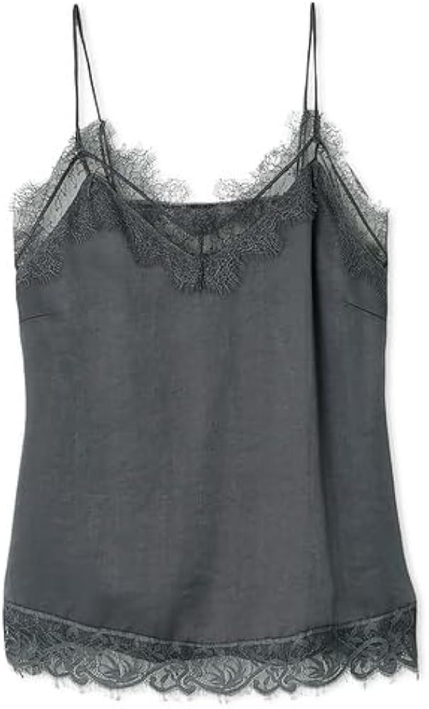 Amazon | [フレイ アイディー] レーストリムサテンスリップ