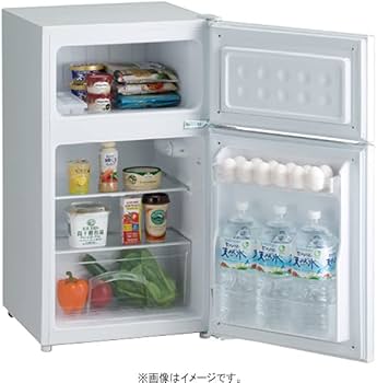 Amazon | Haier(ハイアール) 2ドア 直冷式 冷凍冷蔵庫 85L ホワイト JR