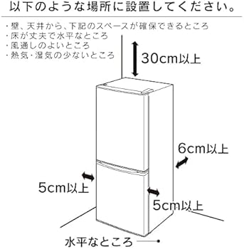 Amazon.co.jp: アイリスオーヤマ 冷蔵庫 142L (幅約50cm) 冷凍室52L 右
