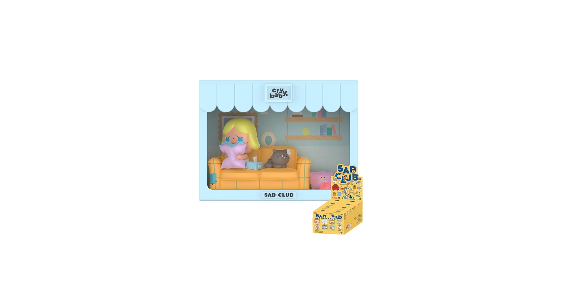 Amazon.co.jp: POPMART CRYBABY Sad Club シリーズ シーンセット