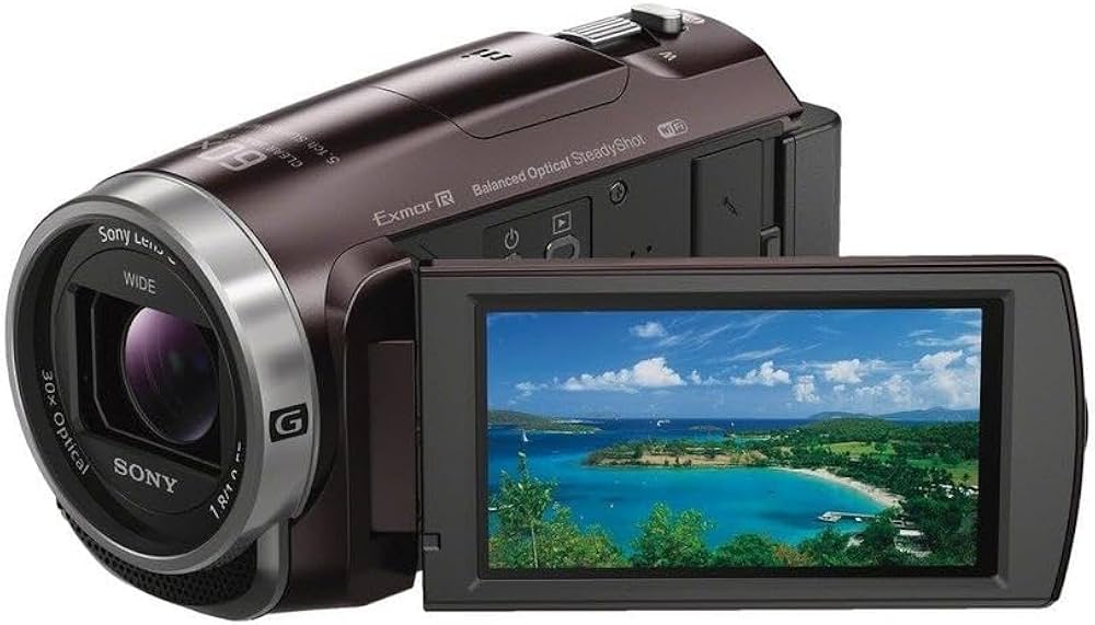 Amazon | SONY ビデオカメラHDR-CX675 32GB 光学30倍 ボルドーブラウン