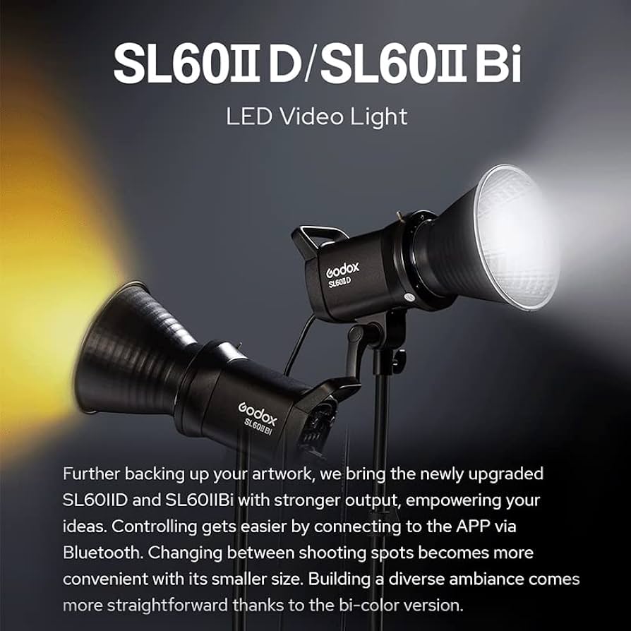 Amazon.com : Godox SL60IIBi 75W Bi-Color LED Video Light(Godox