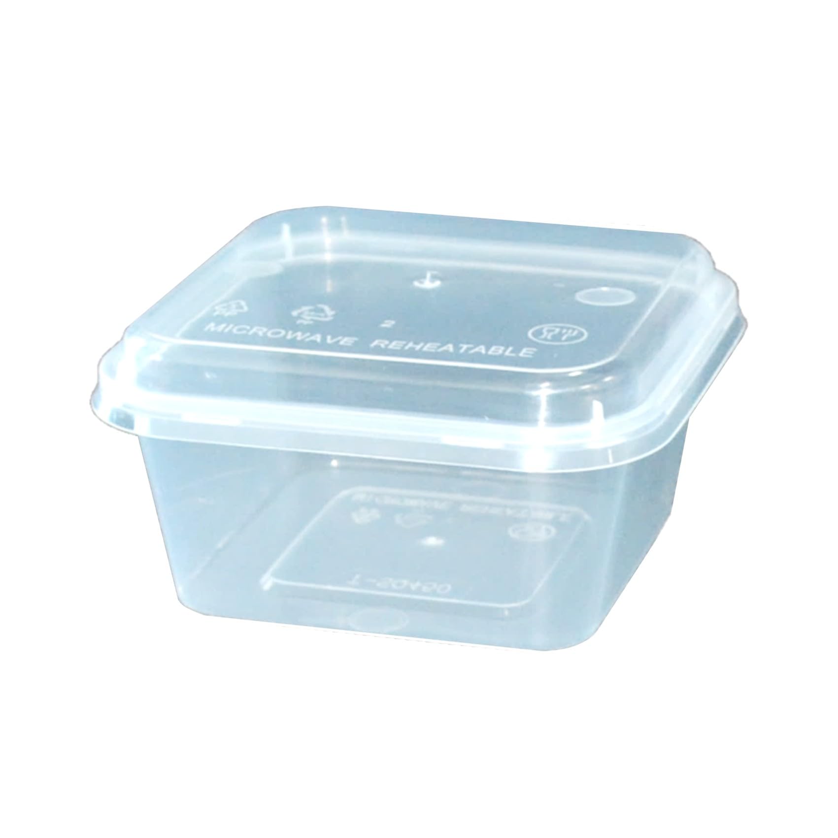 Amazon.co.jp: 汁もれに強い 使い捨て PP四角容器 タッパー 450ml 50個