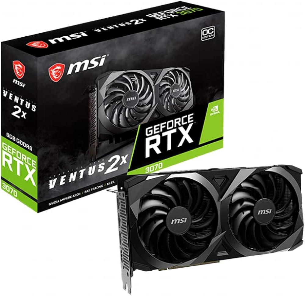 Amazon | MSI GeForce RTX 3070 VENTUS 2X 8G OC LHR グラフィックス