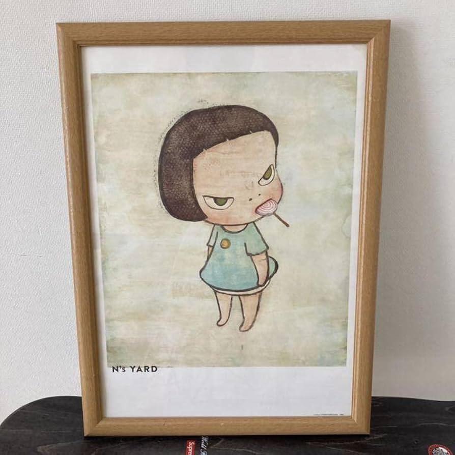 Amazon.co.jp: 奈良美智 ポスター 額縁 N's YARDアートポスター 現代