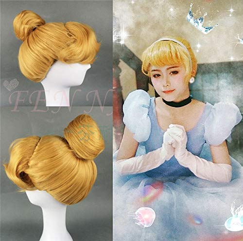 Amazon.co.jp: Cosplay wig ハロウィン女性シンデレラプリンセス