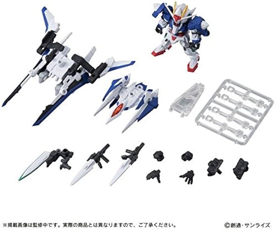 Amazon.com: Mobile Suit Ensemble EX 06 B 00 Gundam & XN Raiser Set