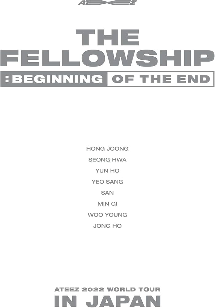 Amazon.co.jp: ATEEZ 2022 WORLD TOUR [THE FELLOWSHIP : BEGINNING OF