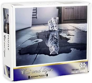 Amazon | [AiO JAPAN] ジグソーパズル 猫 虎 トラ ネコ CAT 1000ピース