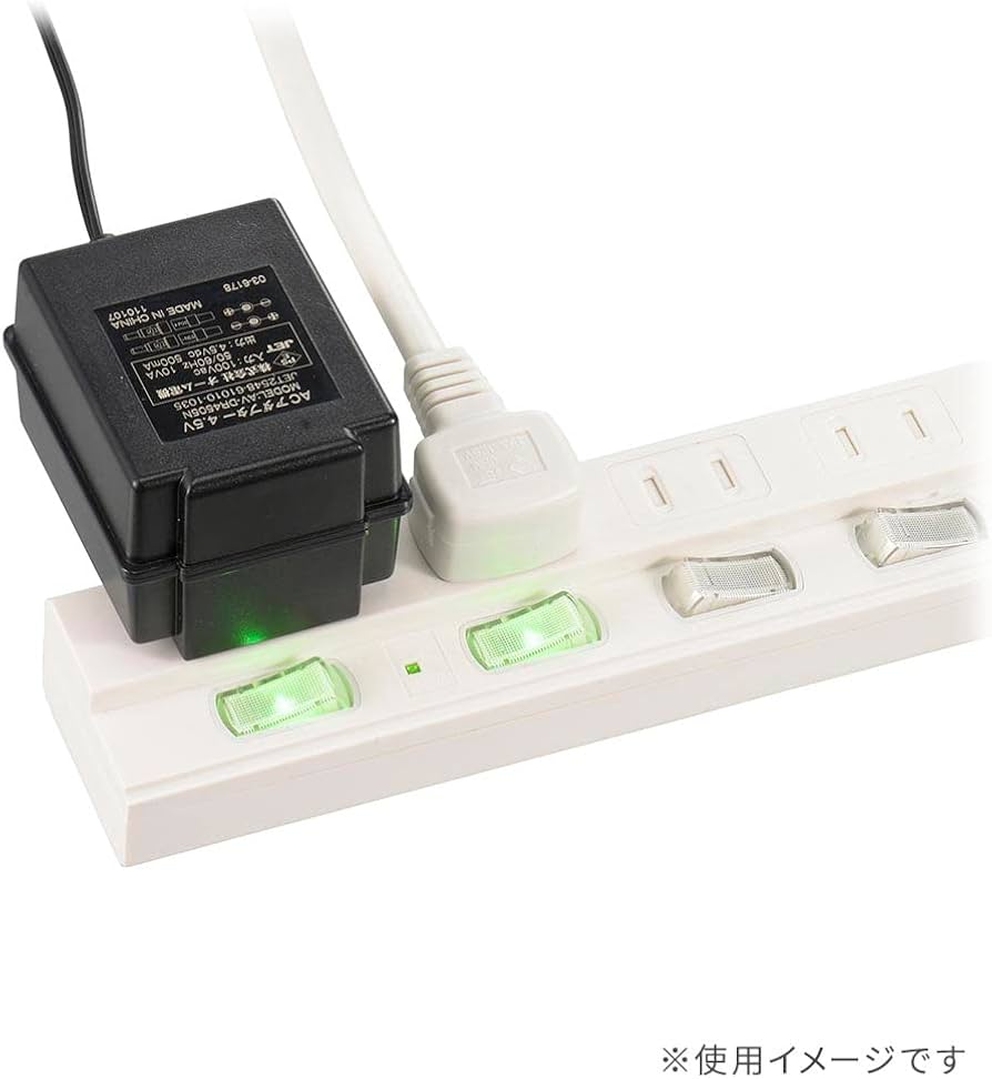 Amazon.co.jp: オーム電機 節電タップ 雷ガード 4個口 1m ランプ付き