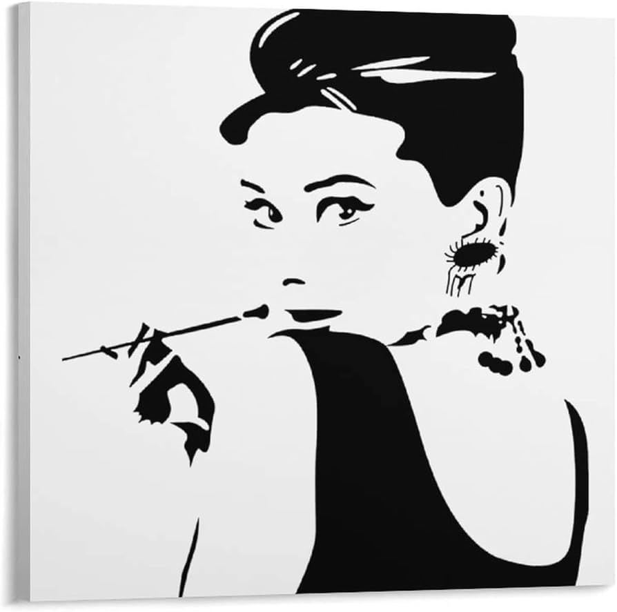 Amazon.co.jp: アートパネル 装飾画 オードリー・ヘップバーン アート