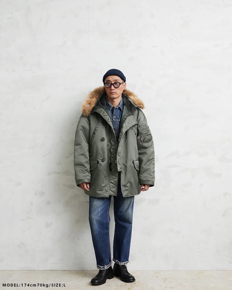 Amazon | 米軍 U.S.A.F N-3B VINTAGE フライトジャケット リアルファー