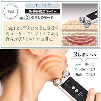 EMS美顔器 アマロス ダーマローラー AMAROS イオン導入 EMS美顔器