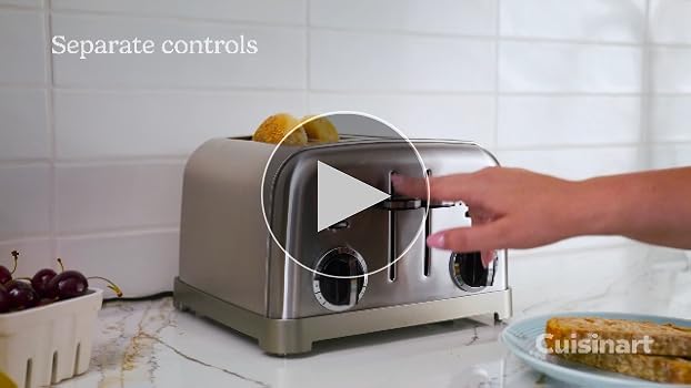 Amazon.com: Cuisinart 4 Slice Compact Stainless Steel Toaster with
