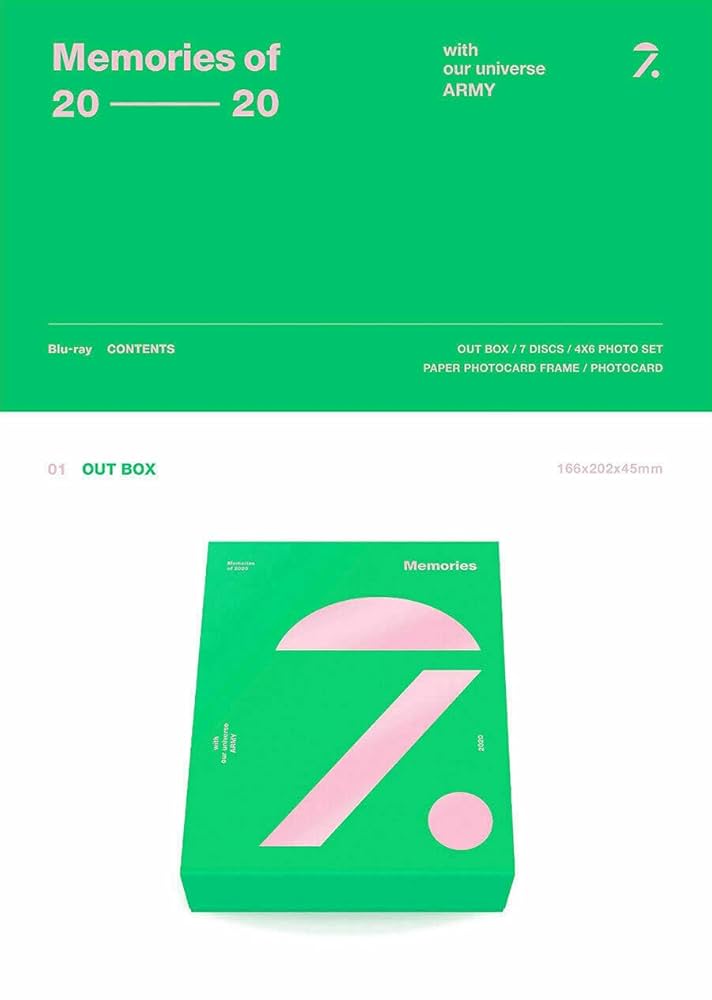 BTS - BTS MEMORIES OF 2020 BLU-RAY 7 DISC(BLU-RAY CD/about 722