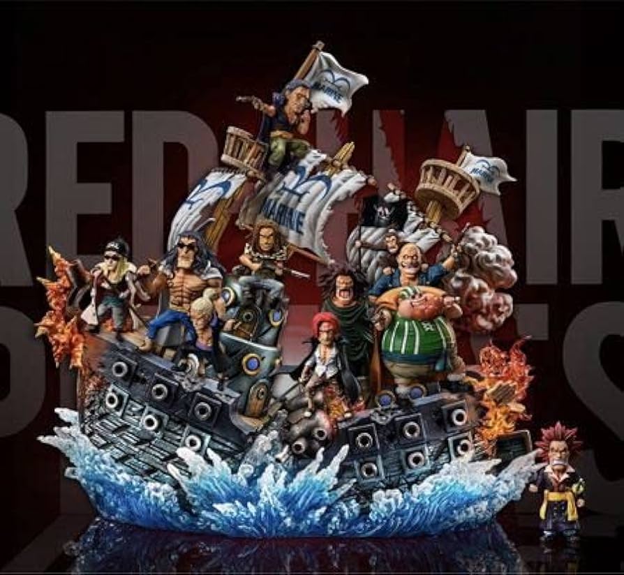 Amazon | 予約赤髪海賊団全員フィギュアエフェクト台座 ガレージキット