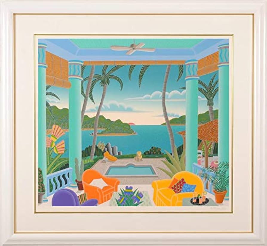 Amazon | トーマス・マックナイト 「マスティクパビリオン」 海 絵画