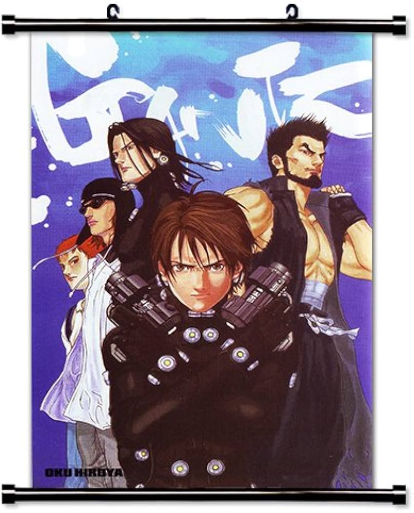 Amazon.co.jp: Gantzアニメファブリック壁スクロールポスター( 32 x 49