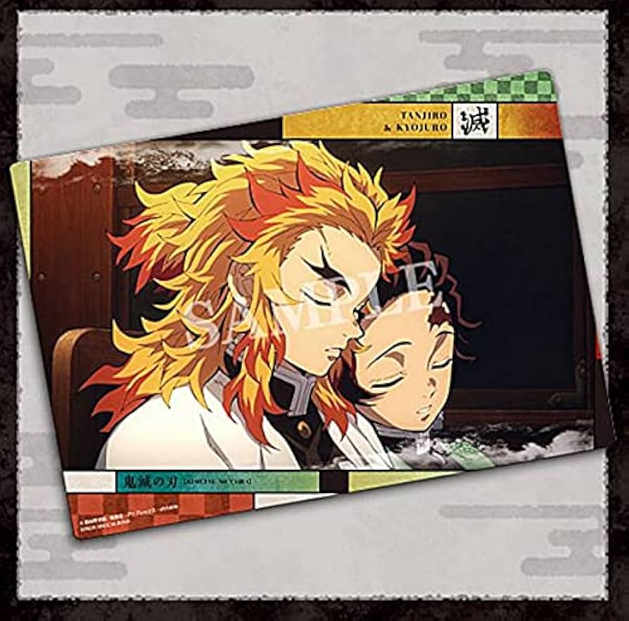 Amazon.co.jp: 【煉獄杏寿郎&竈門炭治郎/台紙付き】 鬼滅の刃 クリア