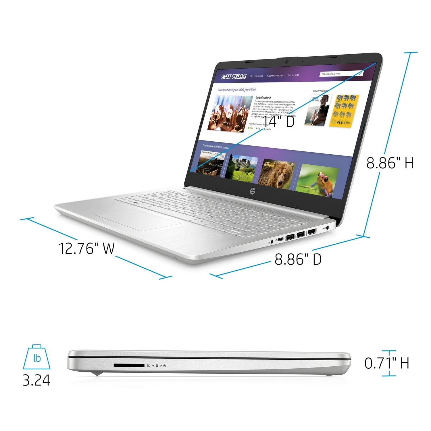 Amazon.com: HP 2021 Notebook Laptop, 14