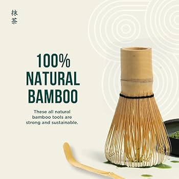 Amazon.com: Jade Leaf Matcha - Traditional Bamboo Whisk (Chasen) +