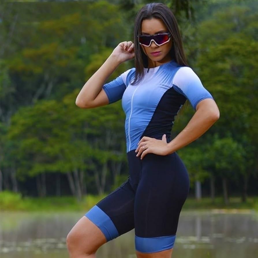 Amazon.co.jp: 女性のサイクリングスーツトライアスロンレーススーツ