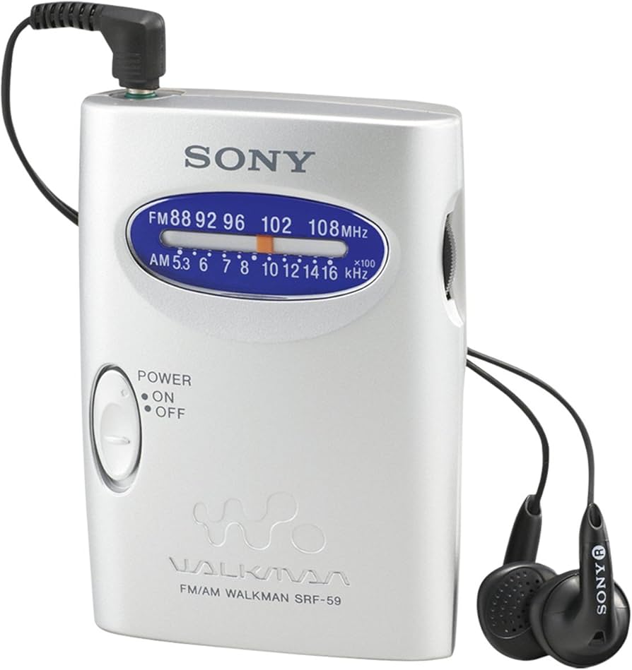 Amazon.com : Sony Srf59 Silver Radio Amfm Walkman : Headset Radios