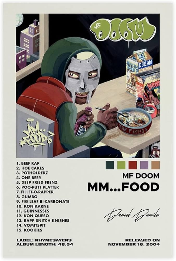 Amazon.co.jp: Darxan MF Doom ポスター MM フードアルバムカバー