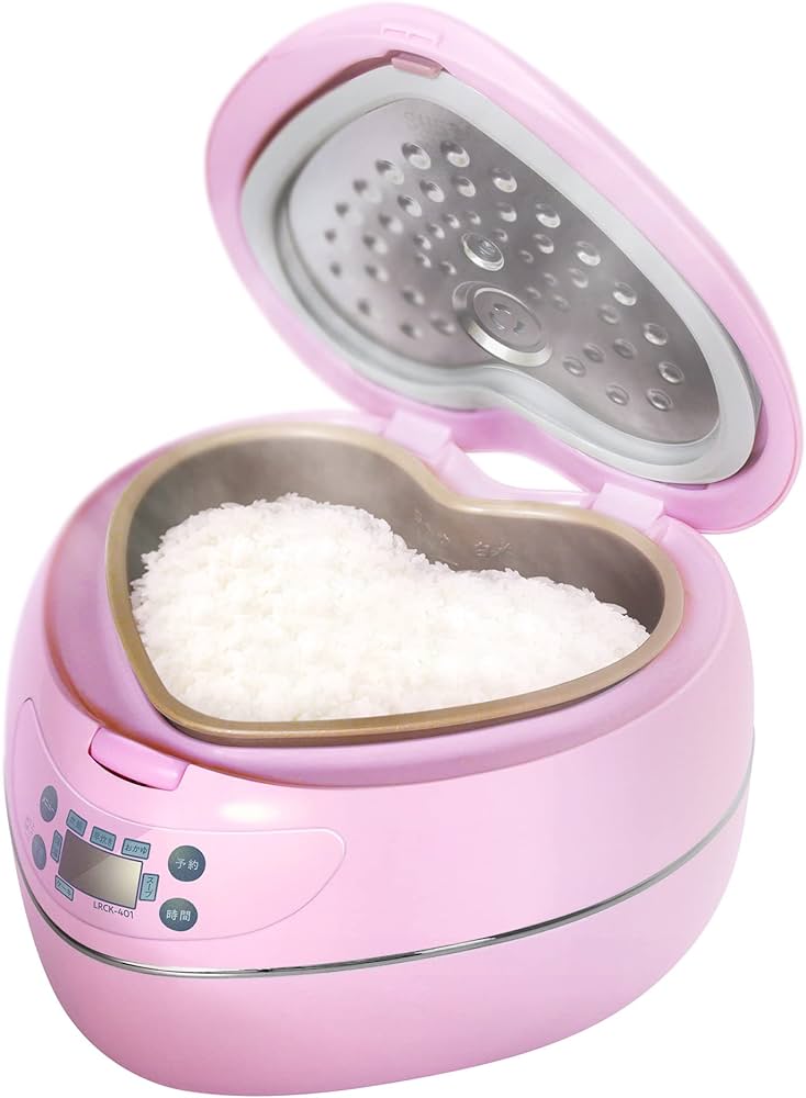 Amazon | ハートライスクッカー LRCK-401 ハート型炊飯器 3.5合炊き