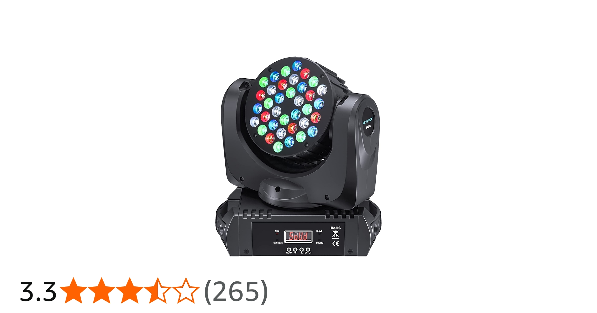 Amazon.co.jp : BETOPPER ムービングライト 36x3W RGBW LED 舞台照明